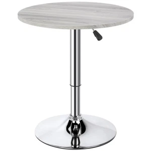 Home Bar Adjustable Pub Bar Round Table Height Range Counter Height Bistro Table - Picture 1 of 12