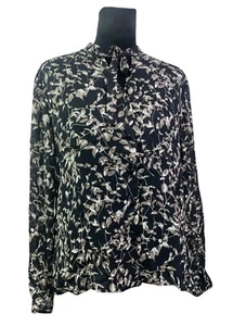 Blusa Pendleton Talla 16 Retro Estampado Floral Gasa Cuello Cerradura - Imagen 1 de 10
