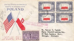 909 5c POLONIA - Grimsland - Uso consegna speciale - Foto 1 di 2