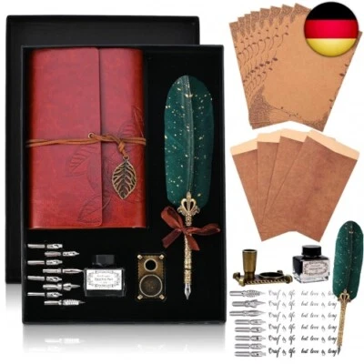 Schreibfeder Kalligraphie Feder, Handgemachte Dip Pen, Vintage Federkiel Dip - Bild 1 von 4