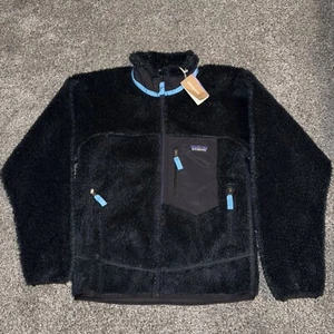 Patagonia Retro-X Jacket Men’s Sz XS Black/Blue $229 Hi Pile - Picture 1 of 11