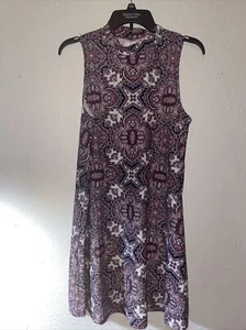 Charming Charlie’s Sleeveless Dress Womens Size Medium Paisley Pattern - Picture 1 of 6