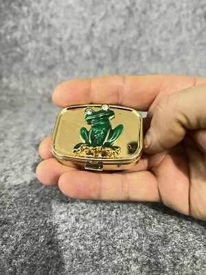 Vintage Compact Pills Box W Mirror - Image 1 of 4