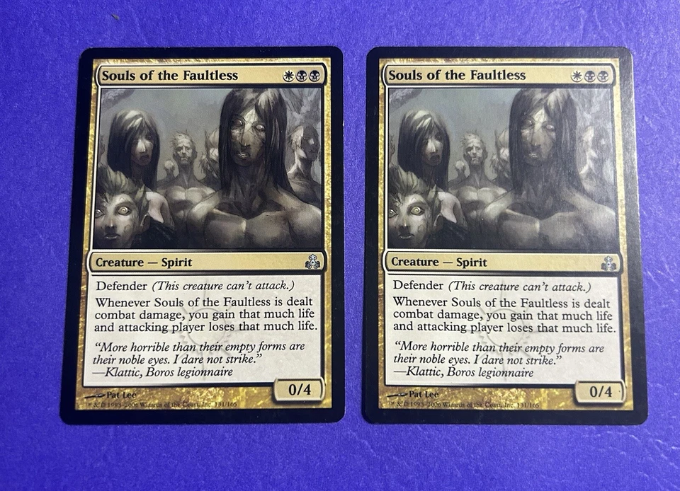 x2 Souls of the Faultless Guildpact Regular MTG LP - Image 1 of 1