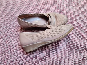 Dorndorf Hanna Echt California Gr 4,5 Weite H Slipper Leder Schuhe Beige 37,5 - Bild 1 von 4