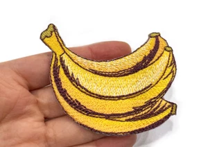 Banana Iron-On Patch a bunch of bananas Embroidery Patch - Picture 1 of 3