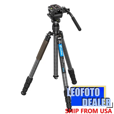 Leofoto LX-254CT+BV-5B Reversible Travel Tripod+Bino Fluid Head Kit - Image 1 of 4