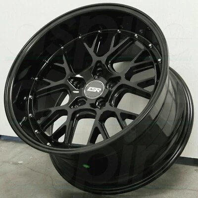 18" ESR CS11 Wheels 18x9.5 5x100 +35 Gloss Black Rims Set 4 - Image 1 of 4