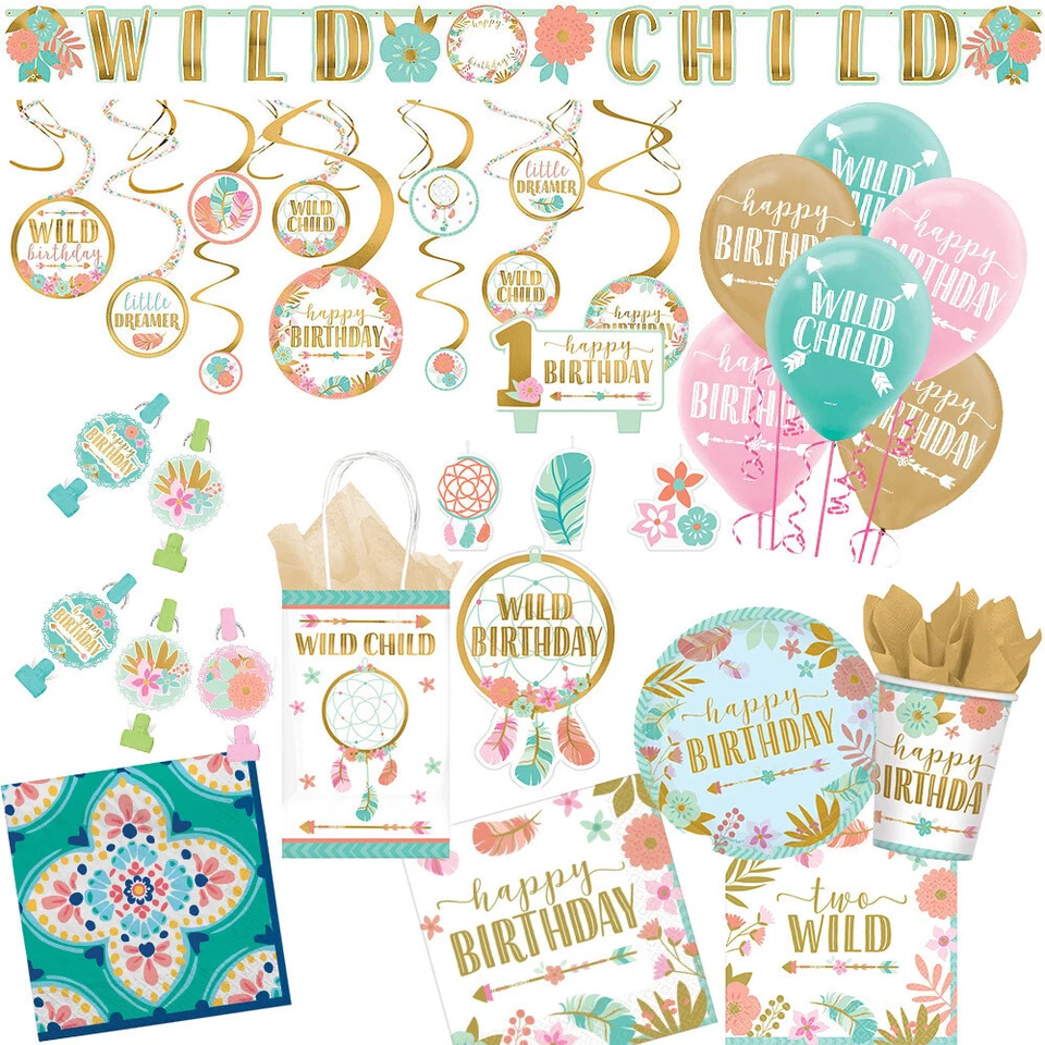 Boho Birthday Party Supplies- You Choose your product from the drop down box - Image 1 of 1