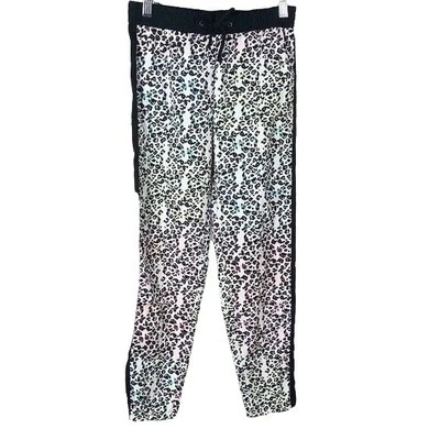 Pantalones de chándal Jessica Simpson para niñas con estampado animal multicolor grandes con cordón Foto 1 de 4