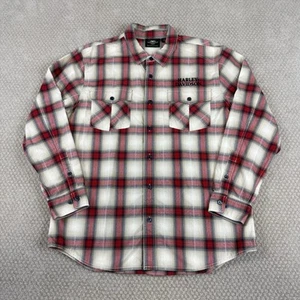 Harley Davidson Flanellhemd Herren Gr. XL Knopfleiste rot kariert gesticktes Logo - Bild 1 von 7
