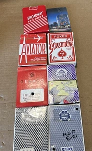 8 New/used Playing Cards Horseshoe Palace Quest Little Creek Aviator Streamline - Picture 1 of 9