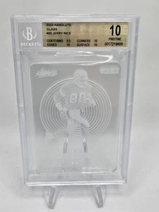 2023 Panini Absolute Jerry Rice Glass Laser-Etched Crystal SP Case Hit BGS 10 - Bild 1 von 7