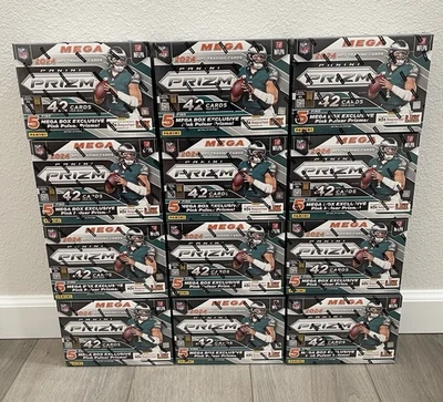 2024 Panini Prizm Football NFL Mega Box Pink Pulsar NEW SEALED x12 - Image 1 of 4