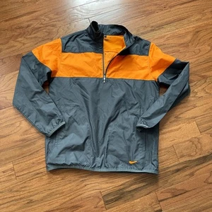 Nike Golf Gray and Orange Full Zip Windbreaker Size Large - Picture 1 of 7