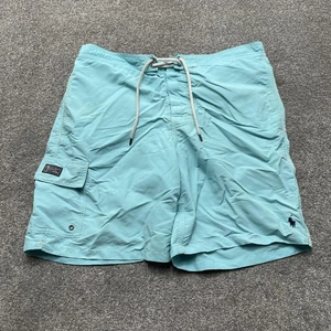 Pantalones Cortos de Natación Polo Ralph Lauren Para Hombres XL Azul Malla Forrados Baúles 8" Entrepierna Playa - Imagen 1 de 11