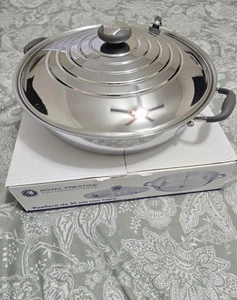 ROYAL PRESTIGE PAELLA PAN 14” SURGICAL STAINLESS STEEL PAELLA DE 35cm BRAND NEW - Foto 1 di 7