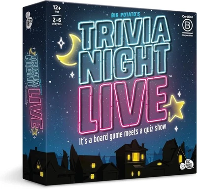Trivia Night Live: Host Your Own Quiz Show, New Board Game for Families and Frie - Image 1 of 4