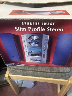 Sharper Image Slim Profile Stereo  Cd  Cassette & AM/FM Tuner  - Image 1 of 4