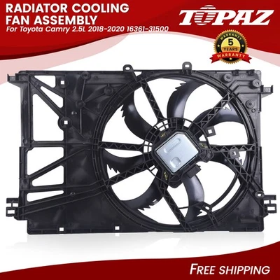 Radiator Cooling Fan Assembly Fits Toyota Camry Lexus ES250 NX250 16360-25010 - Image 1 of 4