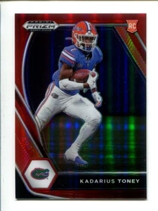 2021 Panini Prizm Draft Picks Red Prizm #117 - Kadarius Toney /299 🏈 RC - Bild 1 von 3