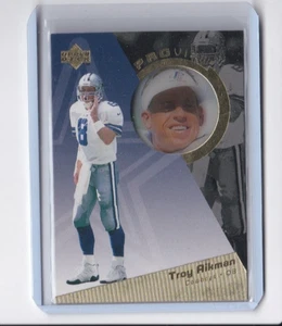 TROY AIKMAN 1996 UPPER DECK FOOTBALL GOLD PARALLEL PROVIEW INSERT-SHIPS FREE - Picture 1 of 24