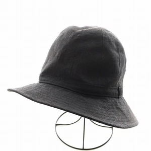 Yohji Yamamoto Pour Homme Fedra Hat Linen Black Hx-H11-301 /An4 - Picture 1 of 9