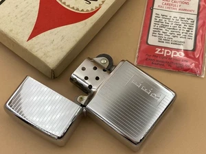 Encendedor Zippo Stock Muerto 1977 Motor Girar Caja Original Instrucciones - Imagen 1 de 10