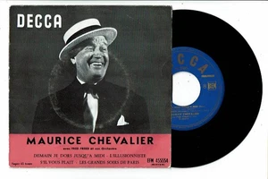 Maurice CHEVALIER Vinyle 45T EP 7" DEMAIN JE DORS JUSQU'A MIDI - DECCA 555554 - Picture 1 of 2