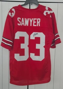Jack Sawyer Ohio State Buckeyes Signed Custom Jersey JSA Cert. - Picture 1 of 6