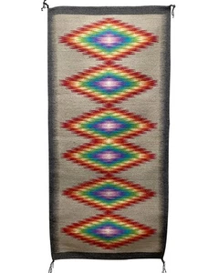 Isabel John, Rug, Eye Dazzler, Navajo, 24" X 50" - Bild 1 von 3
