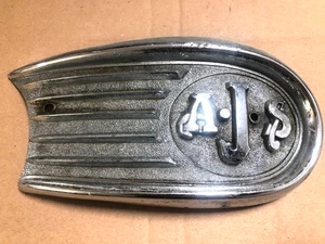 Vintage Rare Matchless AJS 31 16 18  RH Gas Tank Cover 028244 - Picture 1 of 16
