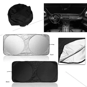 1x Parasol Ventana Delantera Coche Parabrisas Plegable Bloque Cubierta Protección - Imagen 1 de 12