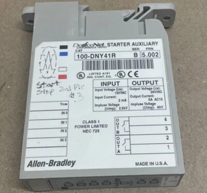 Allen Bradley 100-DNY41R SER B DeviceNet Starter Auxiliary Module FRN 5.002 - Picture 1 of 4