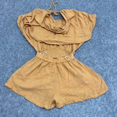 Mameluco Free People para mujer XS naranja bronceado Pietro Pull On verano boho preppy Foto 1 de 4