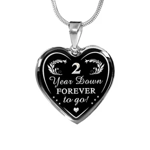 Boda 2 Años Aniversario - Regalo Marido y Esposa, Collar de Lujo San Valentín - Imagen 1 de 8