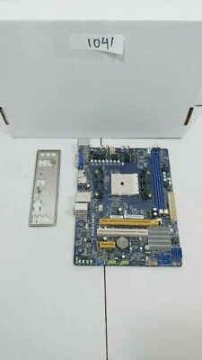 Foxconn A55MX with A4-3420 2.7ghz cpu , AMD FM1 A55 Micro ATX Motherboard #1041 - Image 1 of 4