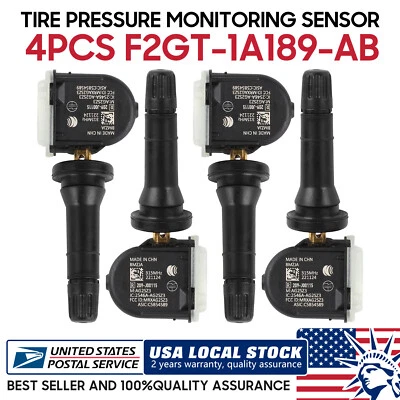 Ajuste directo para Ford Fusion 2017, sensores de presión de neumáticos TPMS F2GZ-1A189-A 4 piezas Foto 1 de 4