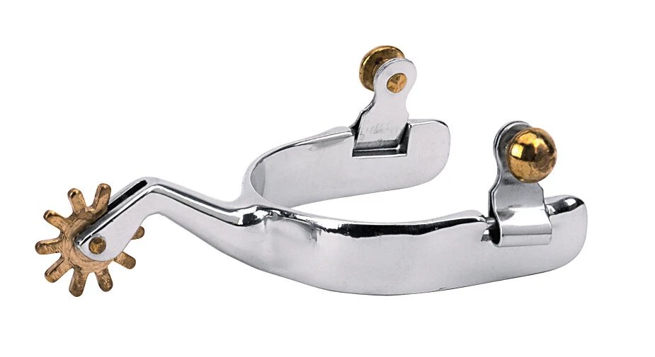 Espuelas de corte de cuero tejedor para hombre con banda lisa de 3/4, vástago de 2", 25-8030 Foto 1 de 1