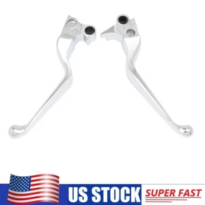 Chrome Handle Hand-grip Brake Clutch Lever For Harley Road King	Road Glide model - Foto 1 di 6