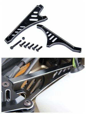 CNC Alloy Front + Rear Chassis Brace Support for LOSI 5IVE-T Rovan LT DTT 1/5 RC - Image 1 of 2