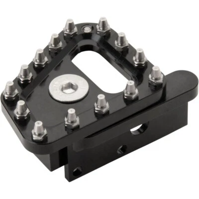 Tusk Aluminum Brake Pedal Replacement Oversized Toe Tip Black Dirt Bike - Image 1 of 3