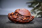 Chinese Natural Boxwood Hand-carved Exquisite Cicada Statue