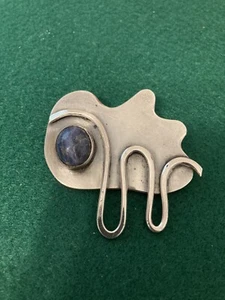 Spilla turchese vintage in argento sterling - Foto 1 di 4