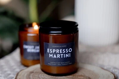 Coconut Soy Wax Scented Candles, Amber Glass 220g - Choose from 11 Luxury Scents - image 1 of 4