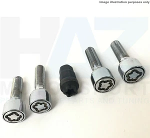 Kit dadi/bulloni bloccaggio distanziali Mercedes Classe C W205 C63 C63S AMG 5x112 66,6mm CB - Foto 1 di 1