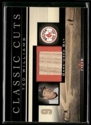 2002 Fleer #TW-B Ted Williams Classic Cuts - Image 1 of 2