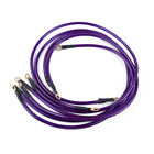 Purple 5 Point Car Grounding Earth Wire Performance Cable System Kit al