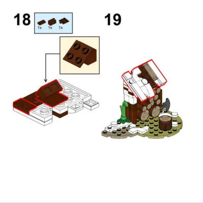 MOC: Medieval Wood Shed 90 Pieces MOC-96252 Building Toys Set Kids Gift - Image 1 of 4