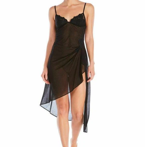 La Perla Ninfea S Sheer Chemise Nightgown Gown Black - Image 1 of 1
